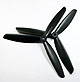 Click for the details of 3-blade 10 x 45 Propeller Set (one CW, one CCW) - Black.