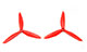 Click for the details of 6 x 4.0 / 6040 3-blade Crash Resistant Propeller Set (one CW, one CCW) - Red.