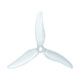 Click for the details of GEMFAN Hurrican 51499 5' Tri-blade (3-blade)  Propeller Set (2CW/ 2CCW) - Clear.