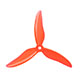 Click for the details of GEMFAN Hurrican 51499 5' Tri-blade (3-blade)  Propeller Set (2CW/ 2CCW) - Clear Red.