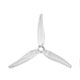 Click for the details of GEMFAN Hurrican 51466 5' Tri-blade (3-blade)  Propeller Set (2CW/ 2CCW) - Clear.
