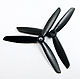 Click for the details of 3-blade 5 x 45 Propeller Set (one CW, one CCW) - Black.