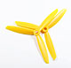 Click for the details of 3-blade 8 x 45 Propeller Set (one CW, one CCW) - Yellow.