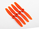 Click for the details of GEMFAN 4045 / 4 x 4.5" Fiberglass Nylon CR/ Counter Rotating Propellers - Orange  (4pcs) .