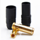 Click for the details of AS150 Golden Plated 7mm Connector, Male/Female - Black.