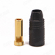 Click for the details of AMASS AS150 7mm Anti-spark Gold-plated Banana Connector (bullet connector) - Male, Black.