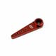 Click for the details of Futaba Standard 25T CNC Aluminum Single Side Arm  - Long Version, Red.